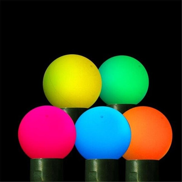 Forever Bright Kellogg Plastics 59305 0.75 in. Holiday & Christmas Indoor & Outdoor LED- Multi Color - Frosted Ball 59305 - main